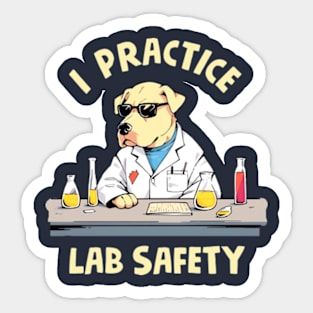 I Practice Lab Safety Sticker